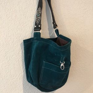 Tylie Malibu Teal Hobo Shoulder Bag